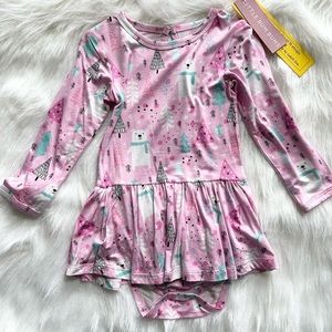 Bums and Roses Ruffle Dress
